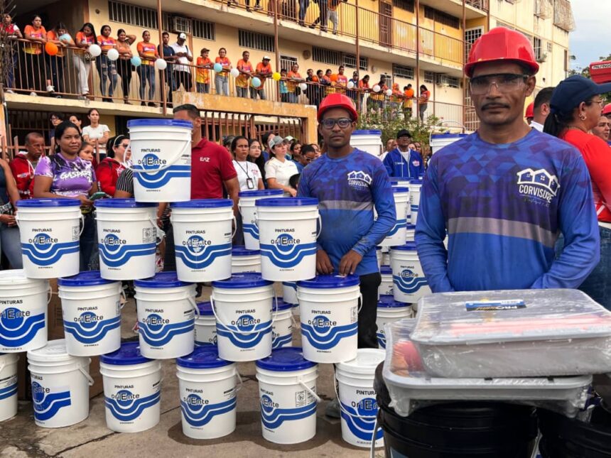 Gobierno de Sucre inicia recuperación de fachadas en la Villa Olímpica de Cumaná para beneficiar a más de 190 familias