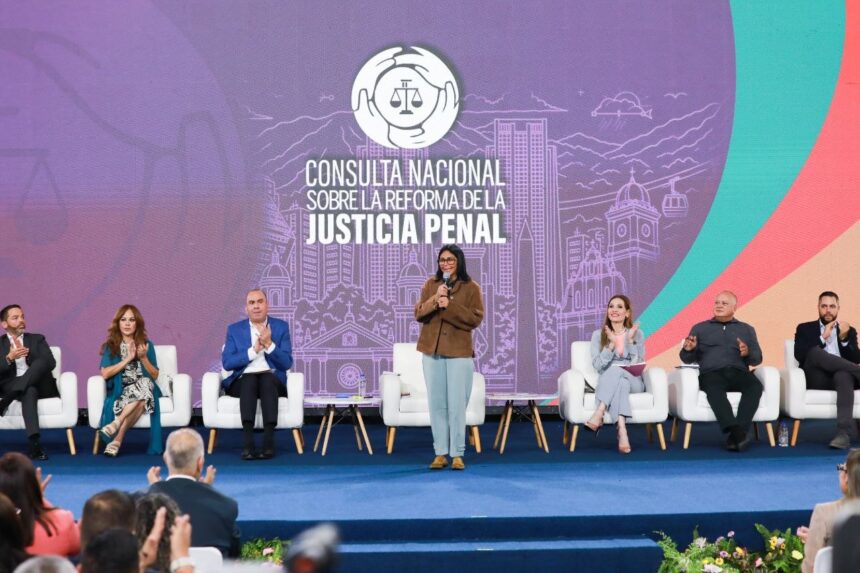 Presidenta (E) Delcy Rodríguez anuncia lanzamiento de la plataforma 0-800 Extorsión