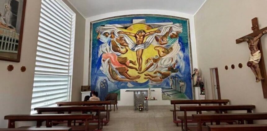 Culminaron restauración del mural «La Ascensión» de Francisco Narváez en la UCV