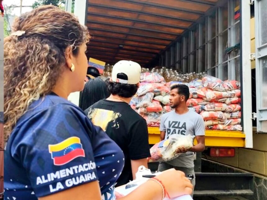 Más de 10 mil toneladas de alimentos han sido distribuidas en La Guaira tras el doble sismo