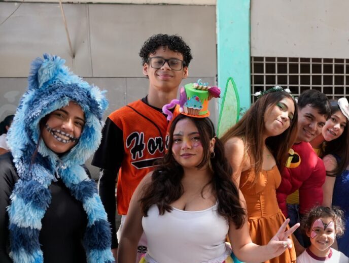 Amor y alegría: Protagonistas del campamento transitorio de la U.E.N. Edoardo Crema