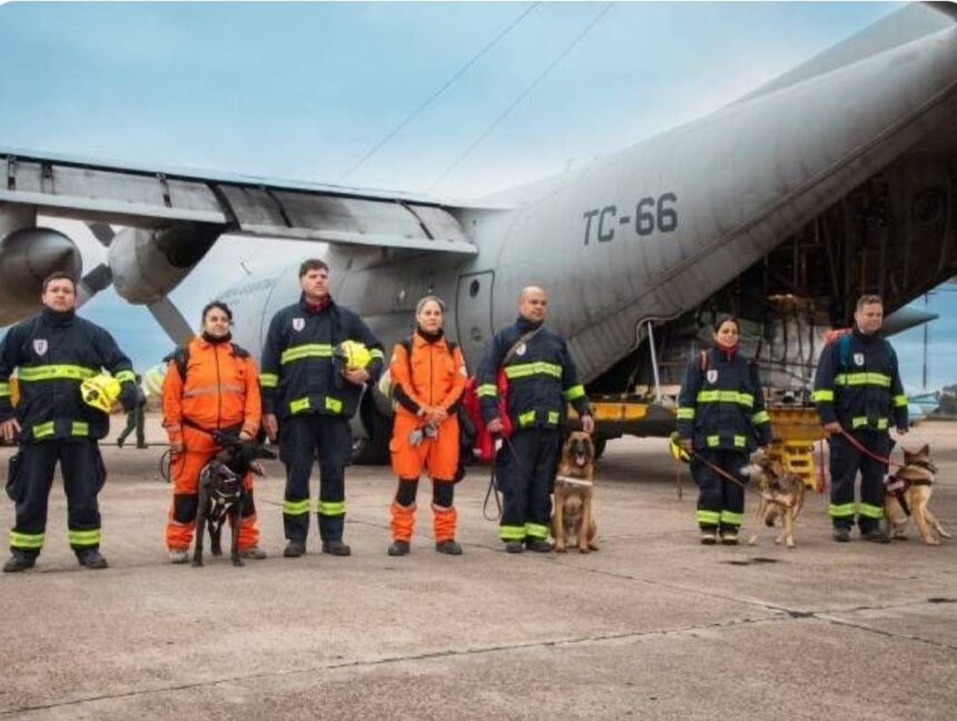 Brigada de rescatistas de Argentina arribaron a Venezuela para apoyar en las labores de búsqueda y salvamento en zonas afectadas