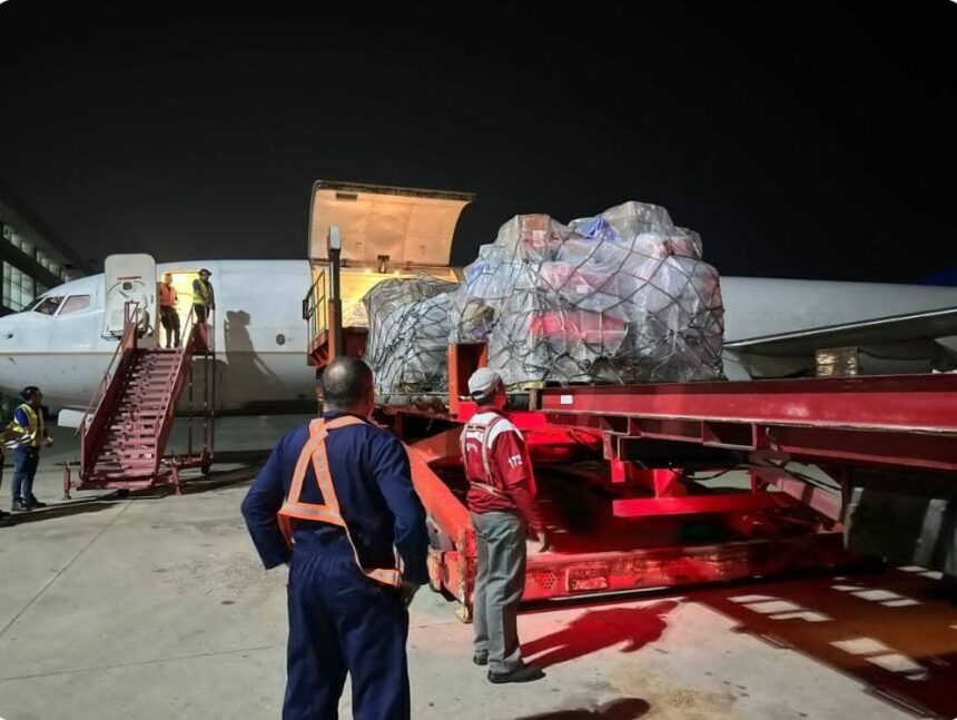 Venezuela recibe quince toneladas de ayuda humanitaria desde Panamá