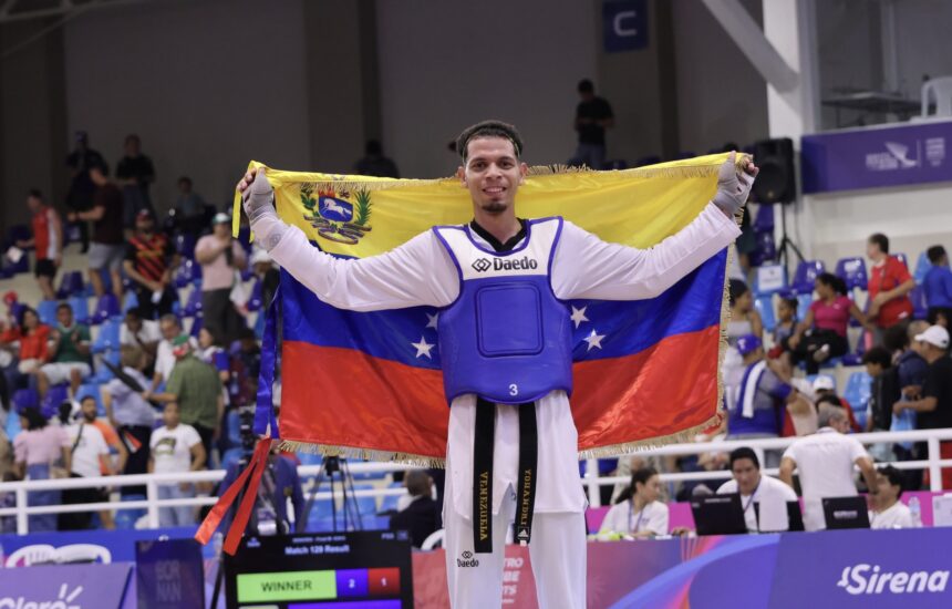 Yohandri Granado conquista el oro en taekwondo en los Juegos Centroamericanos