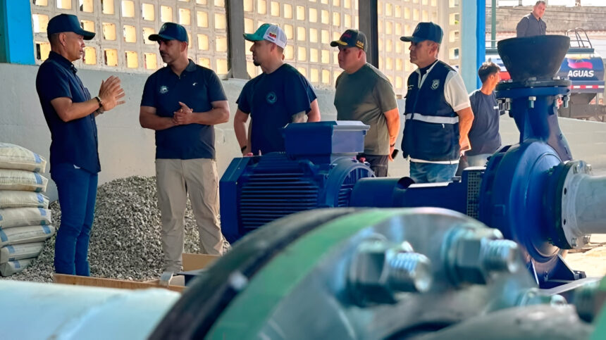 Activan tres bombas de 100 HP para recuperar el 94% del sistema de agua potable en La Guaira