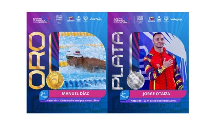 Manuel Díaz y Jorge Otaiza conquistan oro y plata en los Centroamericanos