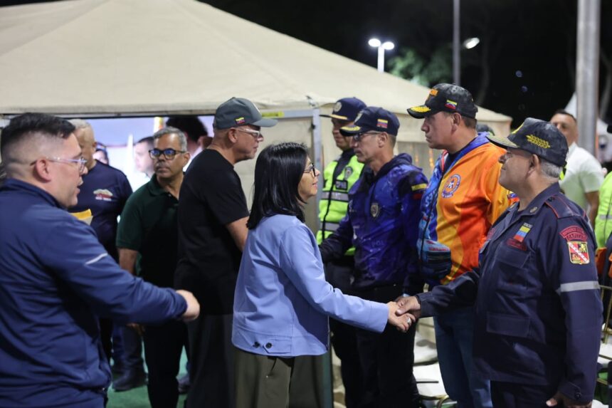 Presidenta encargada supervisó Centro de Control de la avenida Bolívar en Caracas