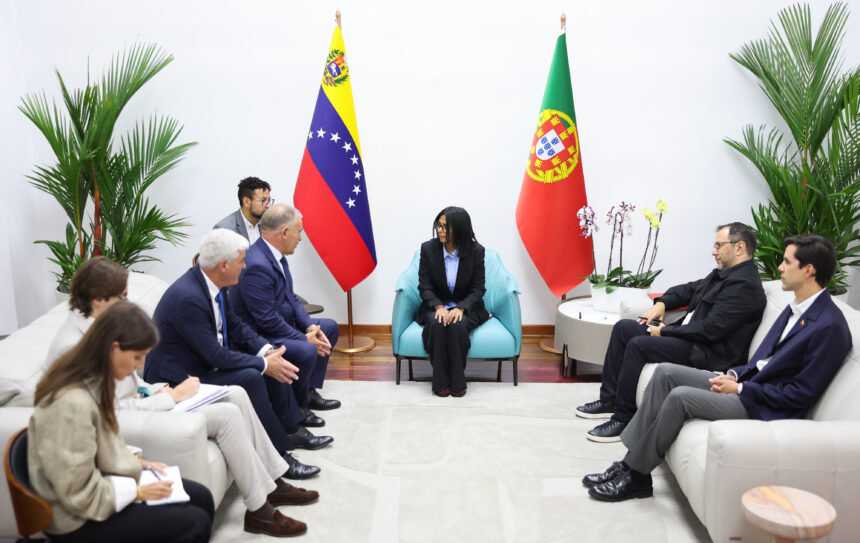 Presidenta Encargada evalúa agenda de cooperación con autoridades de Portugal ante contingencia sísmica