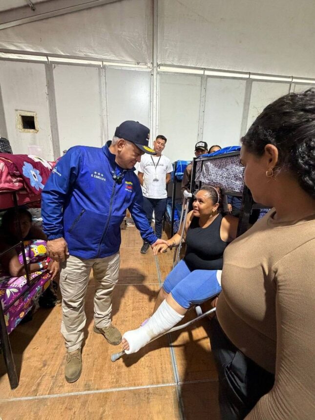 Ministro Diosdado Cabello supervisó el centro de atención en la Universidad Marítima del Caribe