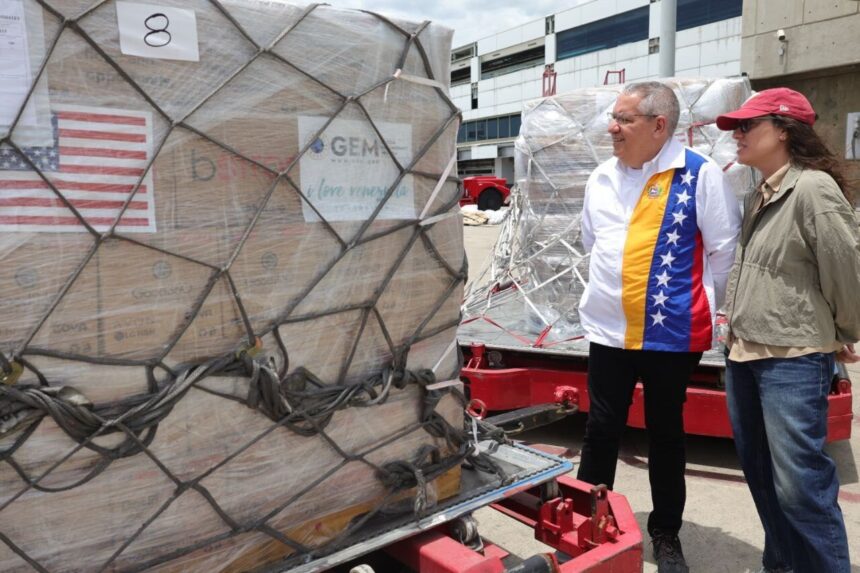 Aterriza en La Guaira avión con dos toneladas de alimentos enviadas por Global Empowerment Mission