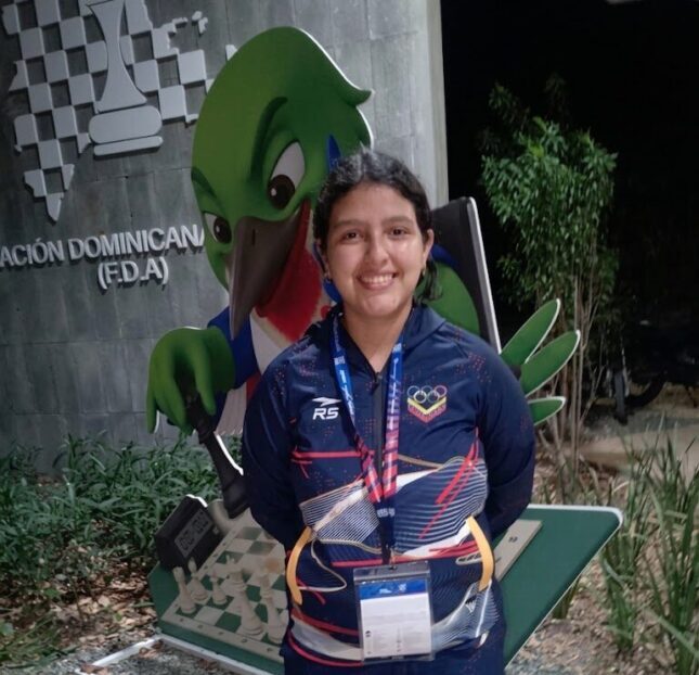 Ajedrecista Vicmary Pérez conquistó oro en los Juegos Centroamericanos de Santo Domingo