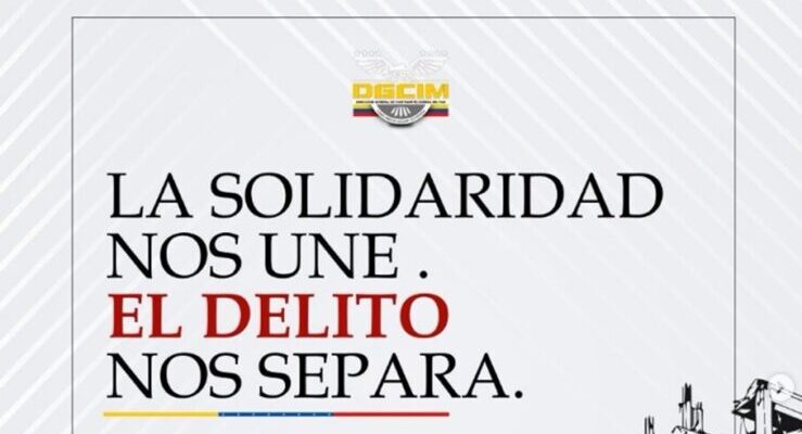 DGCIM advierte: El hurto de ayuda humanitaria conlleva penas de hasta 10 años de prisión