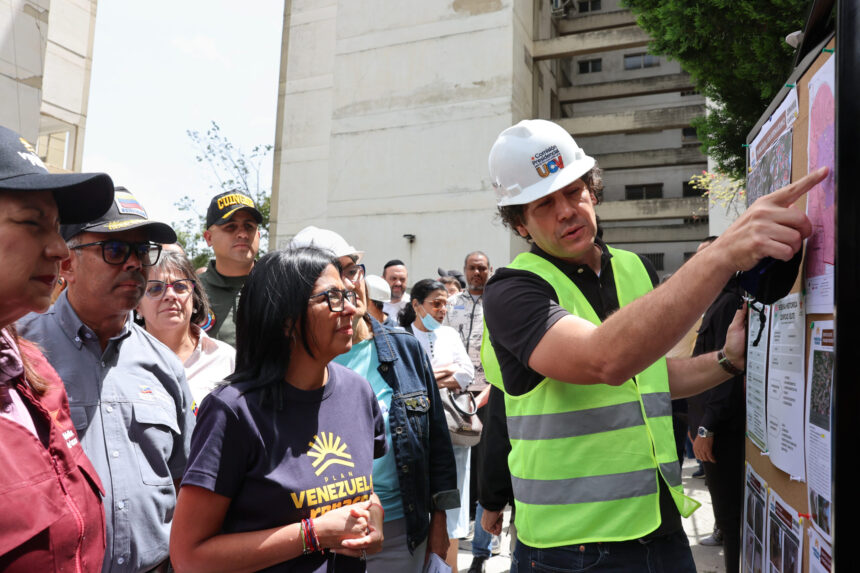 Presidenta Delcy Rodríguez inspecciona trabajos de rehabilitación del Plan Venezuela Renace en San Bernardino