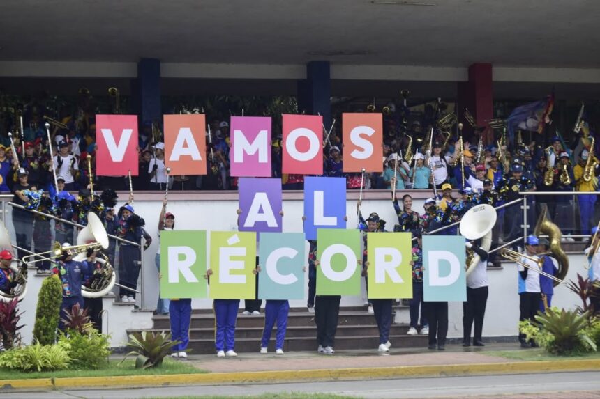 Bandas marciales inician ensayos en Los Próceres por el Récord Guinness
