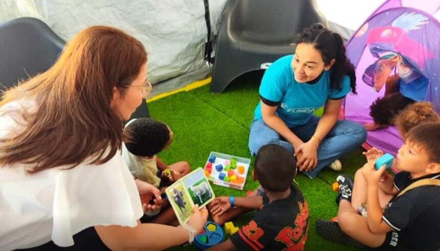 Consejo Nacional del Niño activa módulos de apoyo psicosocial en campamentos transitorios