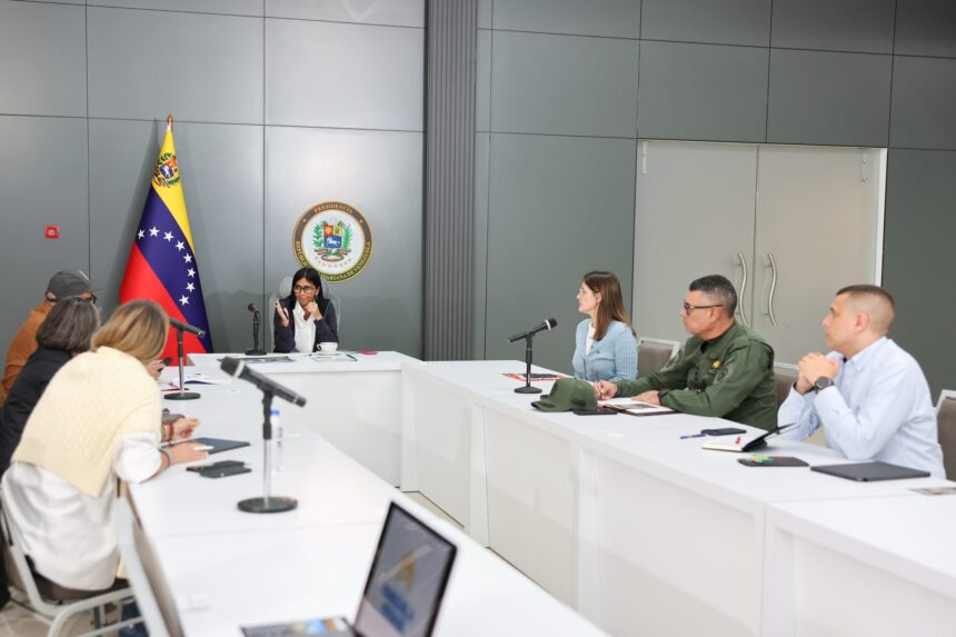 Presidenta Delcy Rodríguez lideró reunión del Estado Mayor para coordinar Campamentos Transitorios y Viviendas