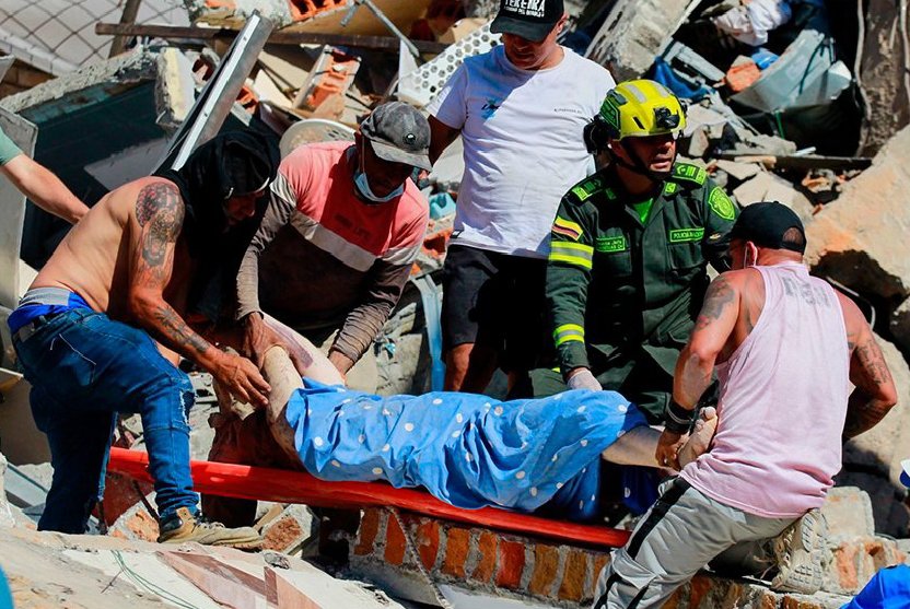 Aumentan a 294 los fallecidos por terremoto en Colombia, según balance oficial