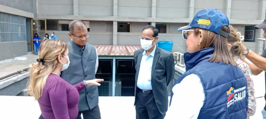 MinSalud y diplomacia de la India evalúan infraestructura hospitalaria en Caracas