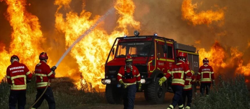 Más de 300 bomberos combaten incendio forestal en el este de España