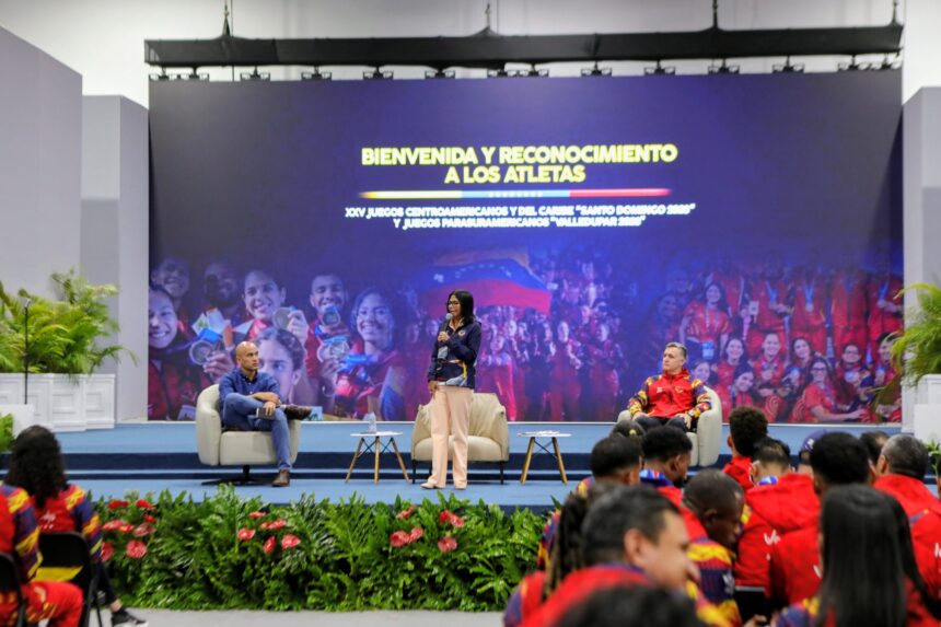 Presidenta rinde homenaje a atletas venezolanos por su destacada actuación internacional tras superar momentos difíciles
