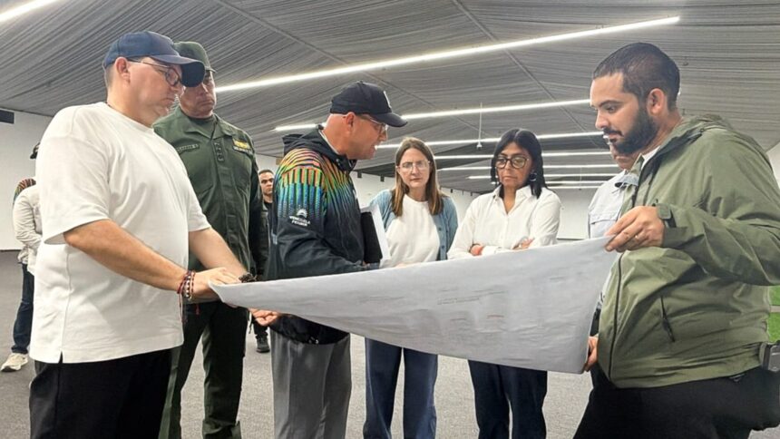 Presidenta Delcy Rodríguez supervisó obras en instalaciones provisionales del Aeropuerto Internacional de Maiquetía
