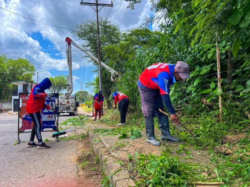 Plan de mantenimiento integral refuerza limpieza y vialidad en comunidades de Naguanagua