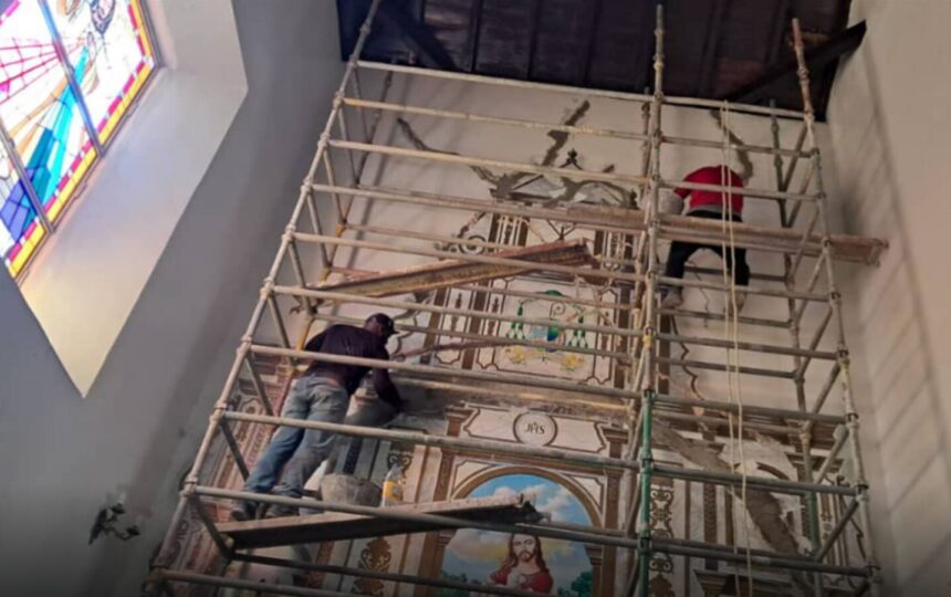 Obras Públicas y Venezuela Bella rehabilitan cuatro iglesias en estado Aragua