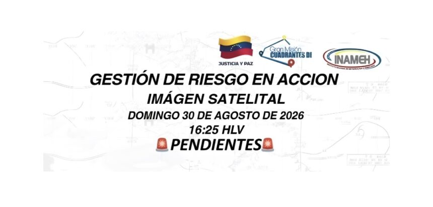 INAMEH alerta lluvias y descargas eléctricas en el centro, occidente y los Andes de Venezuela