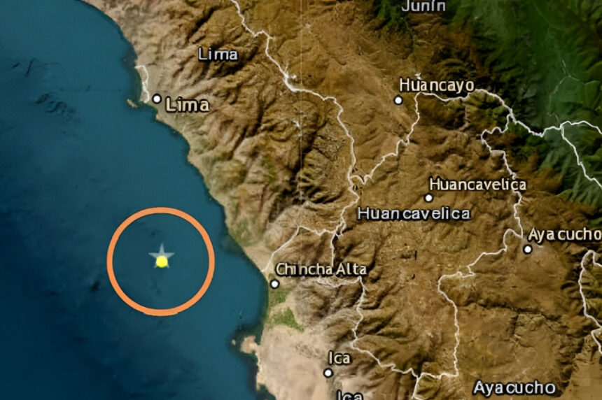 Sismo de 4,8 se registró este miércoles al suroeste del distrito peruano Lurín