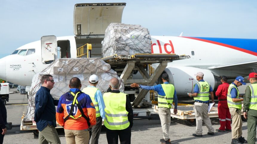 Venezuela recibió 5 toneladas de ayuda humanitaria de Egipto