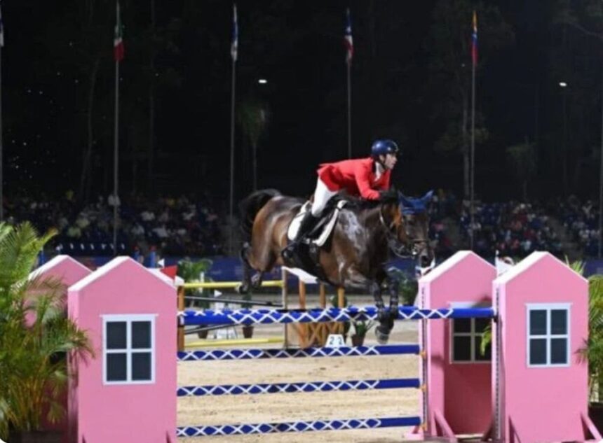 Jinete venezolano Luis Fernando Larrazábal conquista oro en salto ecuestre