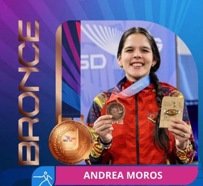 Andrea Moros conquista medalla de bronce en el esgrima de los Juegos Centroamericanos