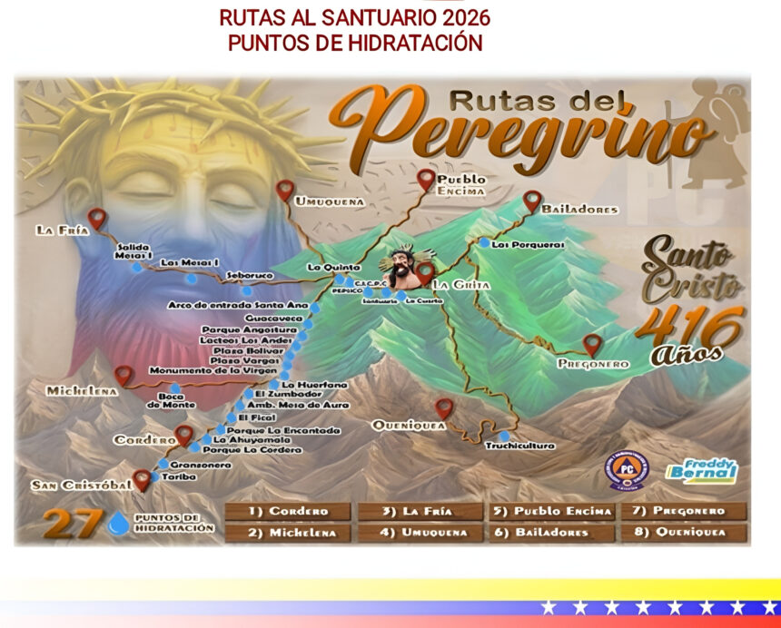 Gobierno del Táchira desplegó dispositivo integral de atención para peregrinos del Santo Cristo de La Grita