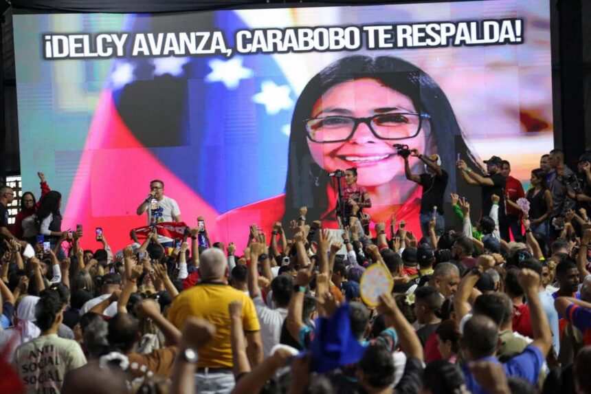 Carabobo se movilizó para manifestar su respaldo a la intervención de la presidenta Delcy Rodríguez en la Asamblea General de la ONU.