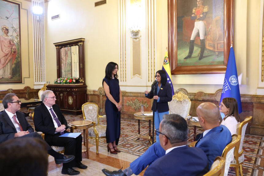 Presidenta Delcy Rodríguez ONU Venezuela en publicacion sobre acuerdos con el PNUD