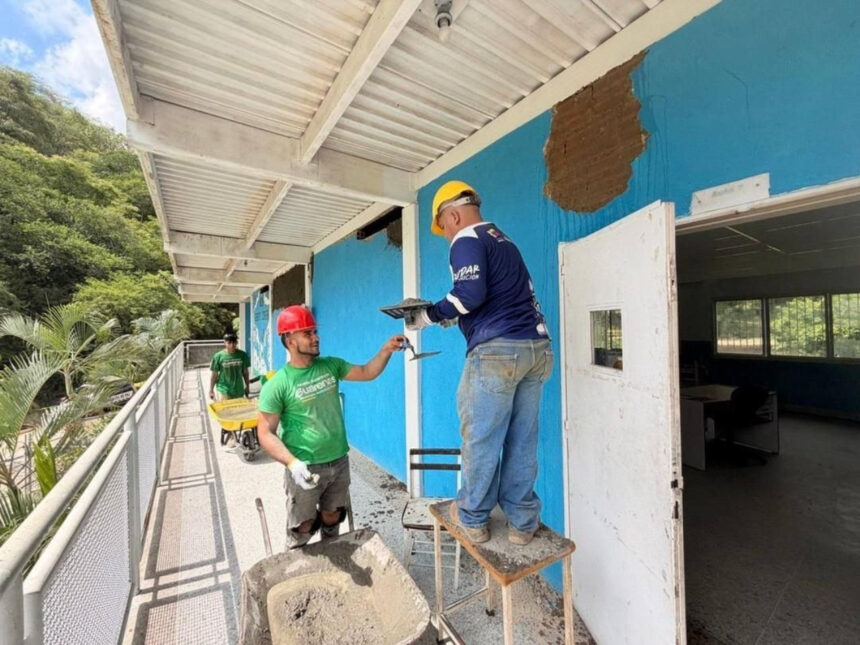 Inician trabajos de rehabilitación en la Escuela Alberto Lovera en Guarenas