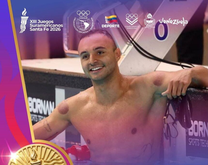 Presidenta Delcy Rodríguez felicita al atleta Jorge Otaiza por su medalla de oro en Juegos Suramericanos Santa Fe 2026