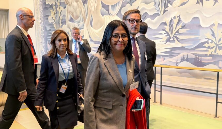 Presidenta Delcy Rodríguez presente la reunión de alto nivel de la Asamblea General de la ONU.
