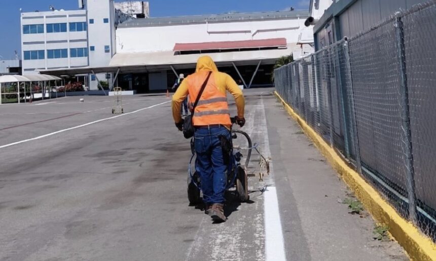 Culmina trabajos de señalización y demarcación en el Aeropuerto Arturo Michelena de Valencia