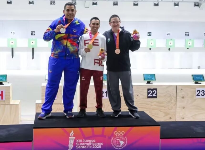 Douglas Gómez impuso su clase y suma plata dorada para Venezuela en tiro olímpico de los Juegos Santa Fe 2026