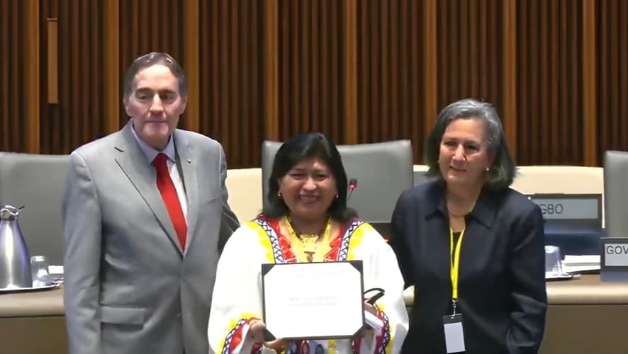 Organización Panamericana de la Salud otorgó premio de liderazgo a viceministra Noly Fernández