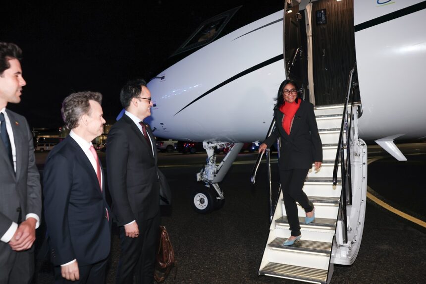 Presidenta Delcy Rodríguez llegó a EE. UU. con mensaje de Venezuela ante la Asamblea General de Naciones Unidas