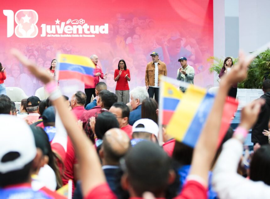 Presidenta Delcy Rodríguez rinde homenaje a la Juventud Solidaria en 18° aniversario de la JPSUV