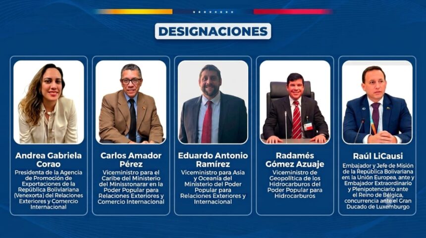 President Delcy Rodríguez appoints new strategic officials to boost Venezuela’s international and energy profile