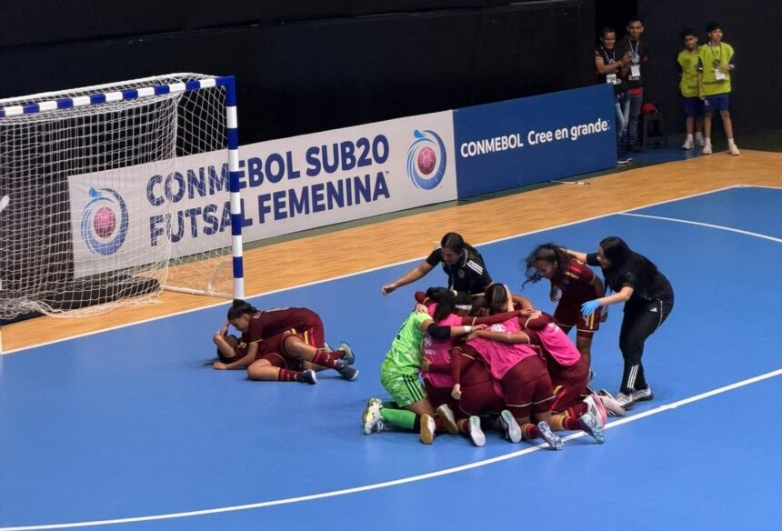 Venezuela vence a Argentina y clasifica a la final del Suramericano Sub-20 de Futsal Femenino