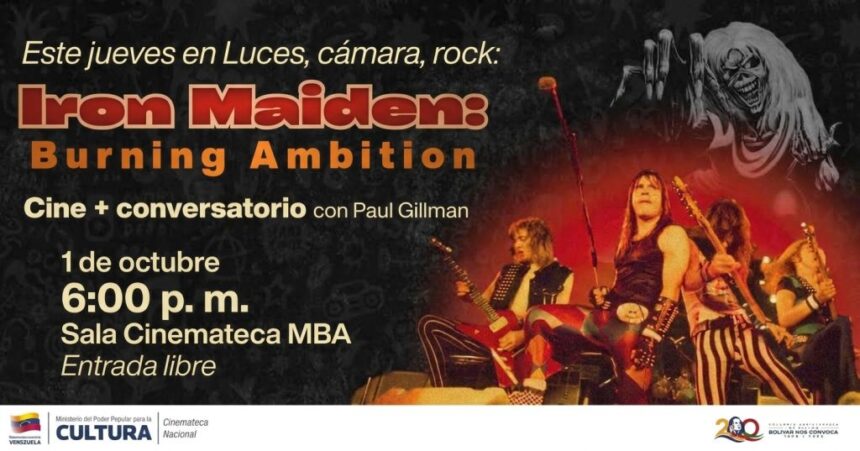 Documental de Iron Maiden llega en la Cinemateca Nacional
