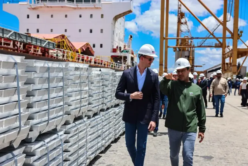 aluminio, exportó a Estados Unidos
