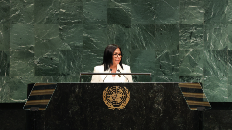 Presidenta Delcy Rodríguez agradece en la ONU la disposición de EE.UU. para retomar lazos diplomáticos
