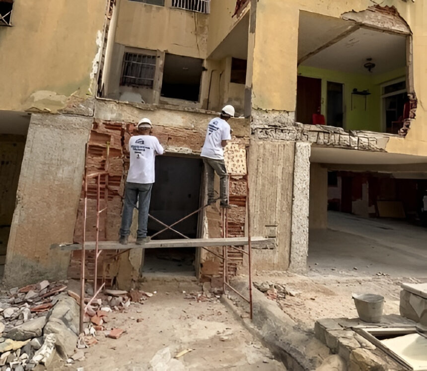 Avanza recuperación de edificios de Puerto Cabello afectados por los sismos del 24 de junio