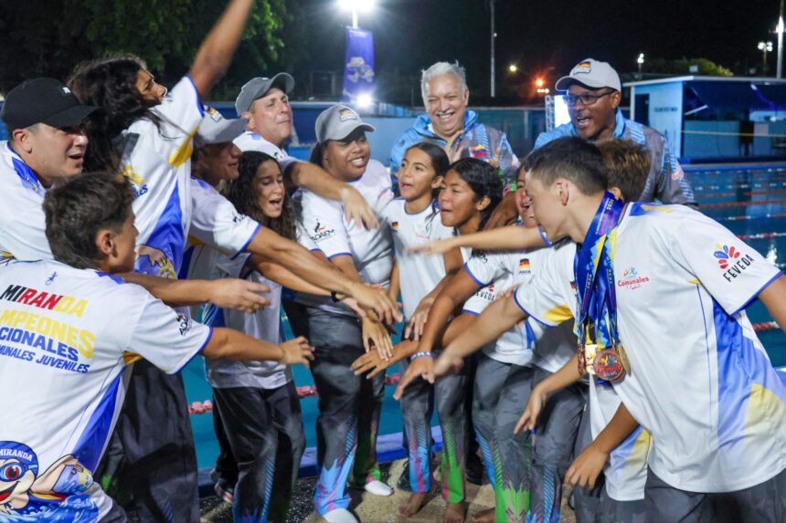 Miranda se corona campeón de natación en los Juegos Nacionales Comunales 2026